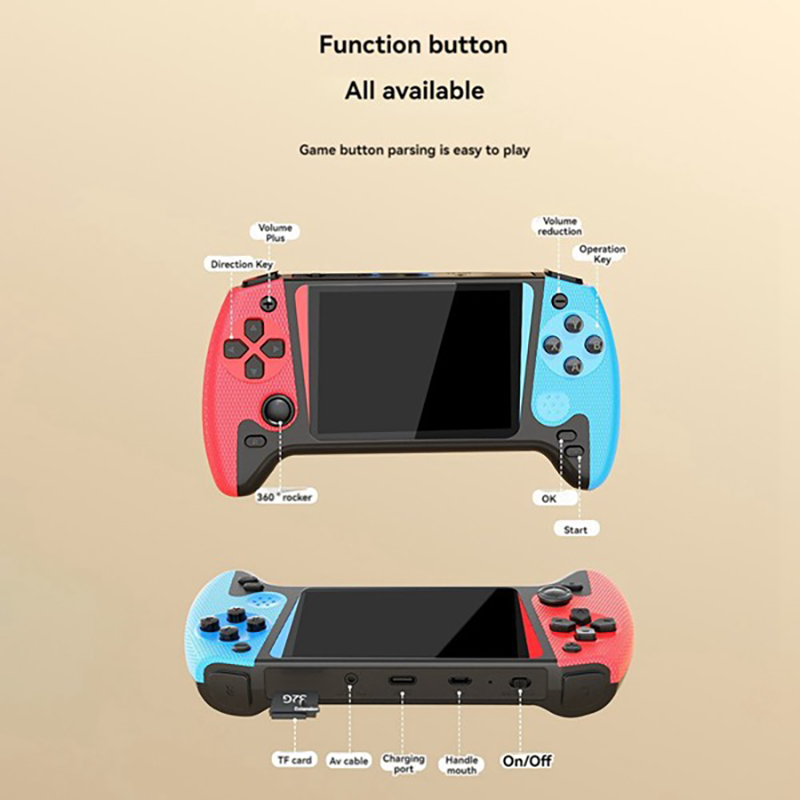 Q21 Gaming Console - Q21 Retro Taşınabilir Oyun Konsolu, 3,5