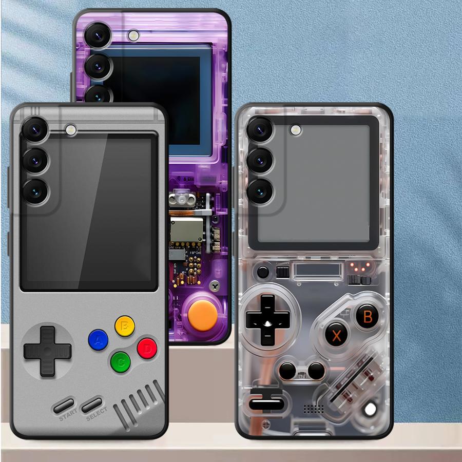 Gaming Console With Phone - Mor Oyun Konsolu Desenli Telefon Kılıfı