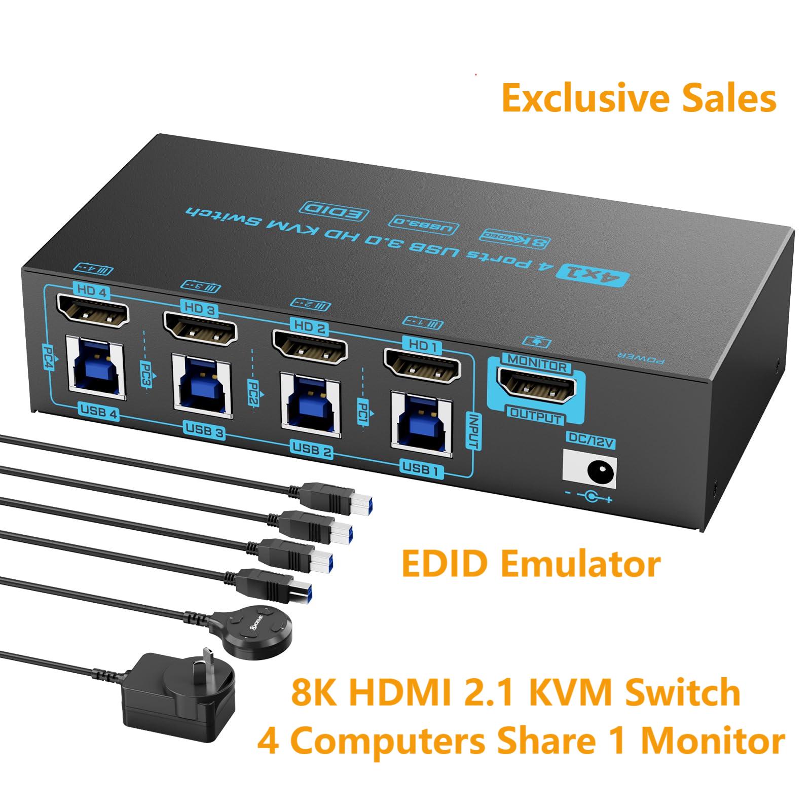 Gaming Console With Phone - 8K HDMI 2.1 KVM Anahtarı 4
