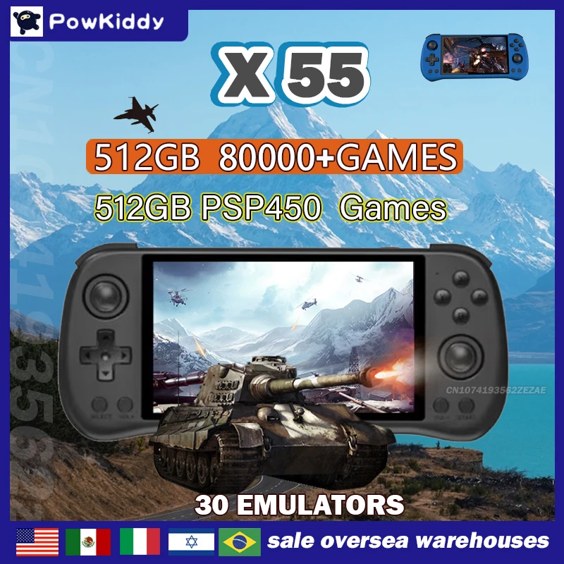 80000 Oyunlar 512G POWKIDDY X5 - Gaming Console For Sale incelemesi ve fiyatı