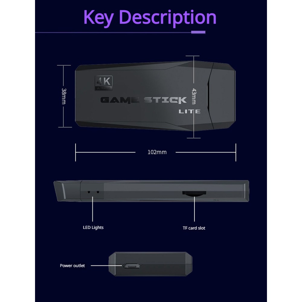 Taşınabilir 4K Retro Oyun Kons - Gaming Console For Sale incelemesi ve fiyatı
